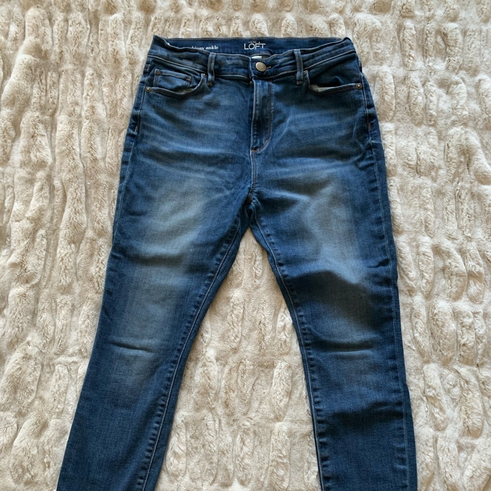 High Rise Skinny Jeans from Loft - Size 27